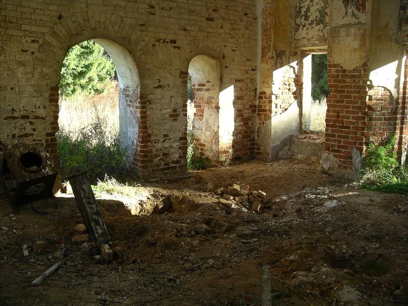 Церковь Димитрия Солунского, Воскресенское, урочище (Заволжский район, Ивановская область). интерьер и убранство