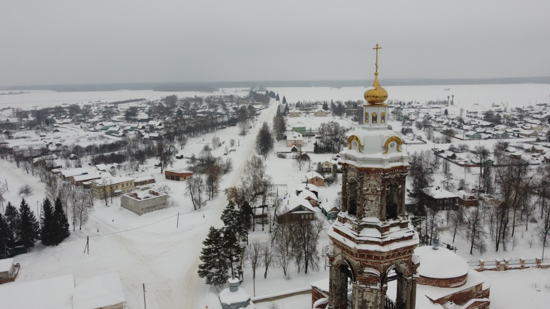 Васильевское. Ансамбль церквей Троицы, Николая Чудотворца и Грузинской иконы Божией Матери. архитектурные детали