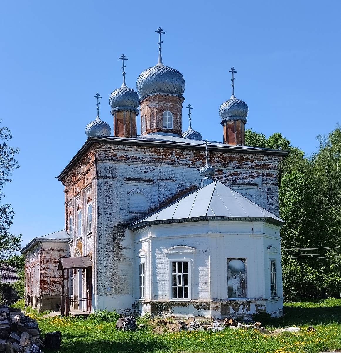фасады. Церковь Богоявления Господня, Рябово (Лухский район, Ивановская область)