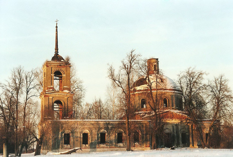 Бетино. Церковь Казанской иконы Божией Матери. фасады, Общий вид с юга.