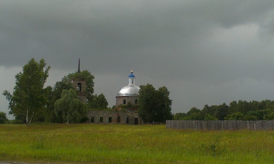 Бетино. Церковь Казанской иконы Божией Матери. общий вид в ландшафте