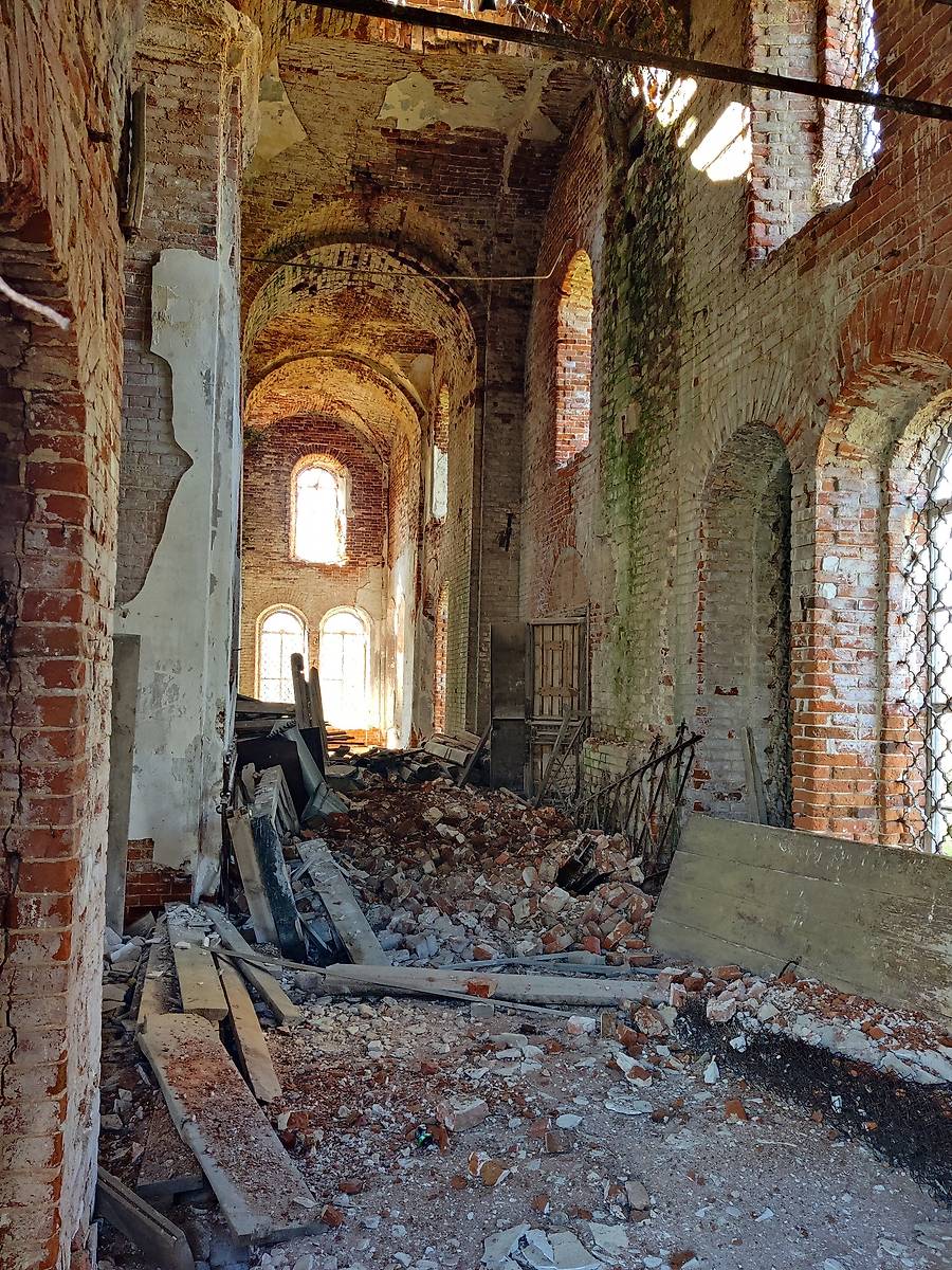 Вид храма изнутри., интерьер и убранство. Собор Николая Чудотворца, Верхний Ландех (Верхнеландеховский район, Ивановская область)