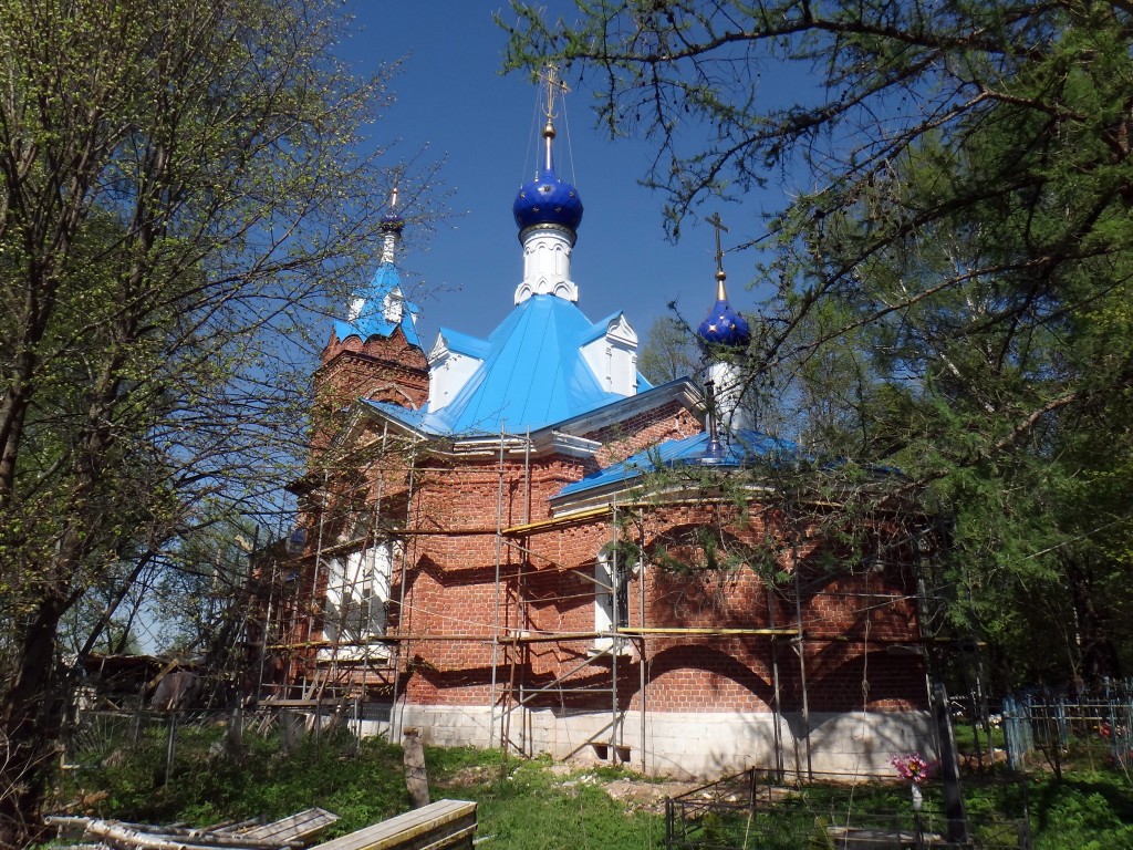 Горбасьево. Церковь Грузинской иконы Божией Матери. фасады