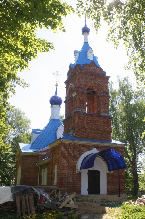 Горбасьево. Церковь Грузинской иконы Божией Матери. фасады