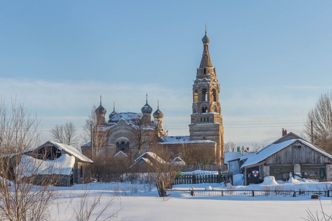 Церковь Рождества Христова, Седельницы (Комсомольский район, Ивановская область). фасады, Вид с севера