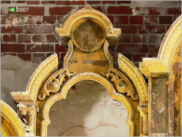 Церковь Казанской иконы Божией Матери, Корзино (Савинский район, Ивановская область). интерьер и убранство, Иконостас, фрагмент