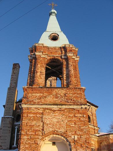 Церковь Преображения Господня, Шумашь (Рязанский район, Рязанская область). архитектурные детали, Колокольня храма Преображения Господня