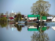 Церковь Преображения Господня, вид с юго-востока, с Солотчинского шоссе, в разлив<br>, Шумашь, Рязанский район, Рязанская область