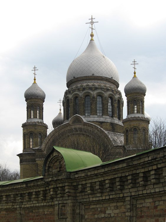 Собор Троицы Живоначальной, Рига (Рига, город, Латвия). архитектурные детали, Из-за ограды