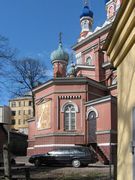 Церковь Троицы Живоначальной, Вид алтарной части церкви<br>, Рига, Рига, город, Латвия