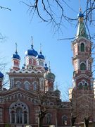 Церковь Троицы Живоначальной, Северный фасад с колокольней<br>, Рига, Рига, город, Латвия