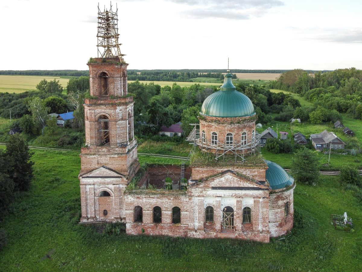 Церковь Михаила Архангела, Ратунино (Лысковский район, Нижегородская область). фасады