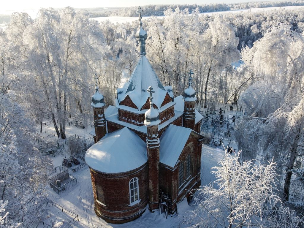 Островское. Церковь Рождества Иоанна Предтечи. фасады