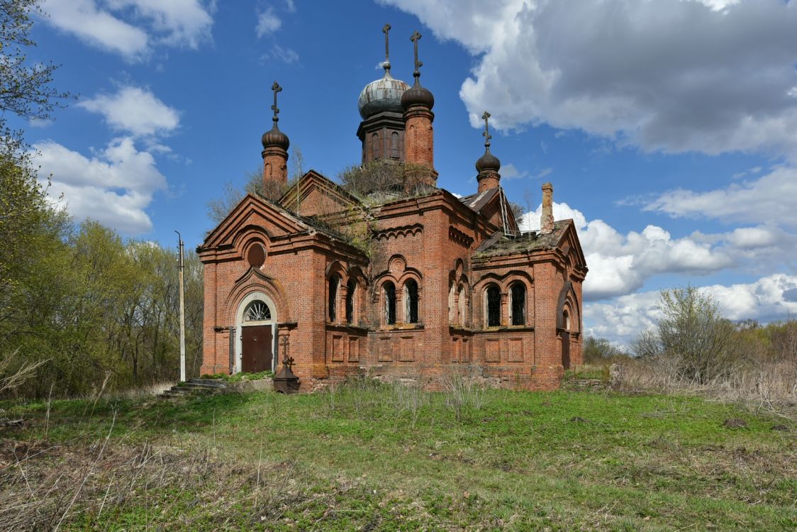 Егорьевское. Церковь Спаса Нерукотворного Образа. фасады, Вид с юго-запада