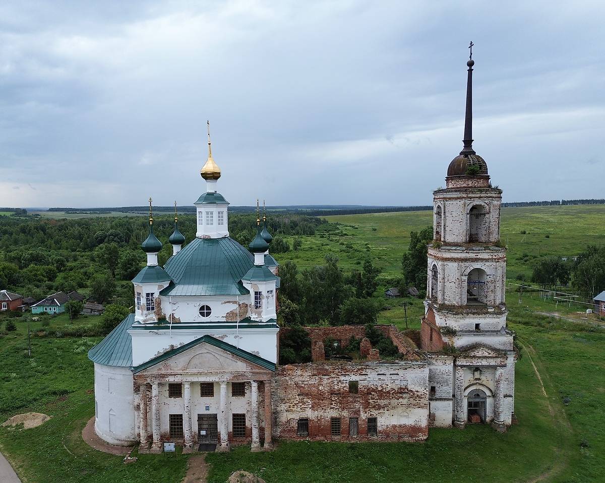 фасады. Церковь Троицы Живоначальной, Троицкое (Княгининский район, Нижегородская область)