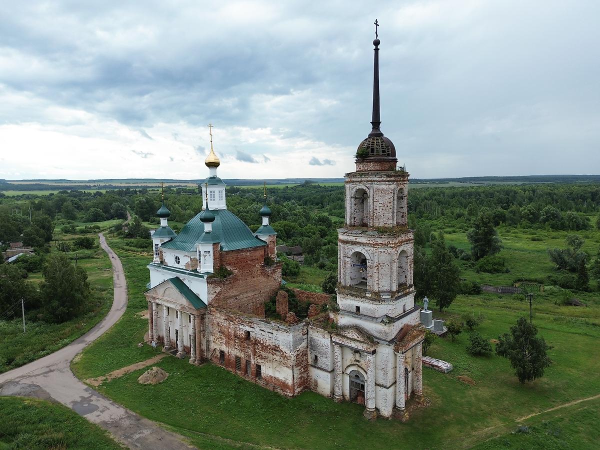 фасады. Церковь Троицы Живоначальной, Троицкое (Княгининский район, Нижегородская область)