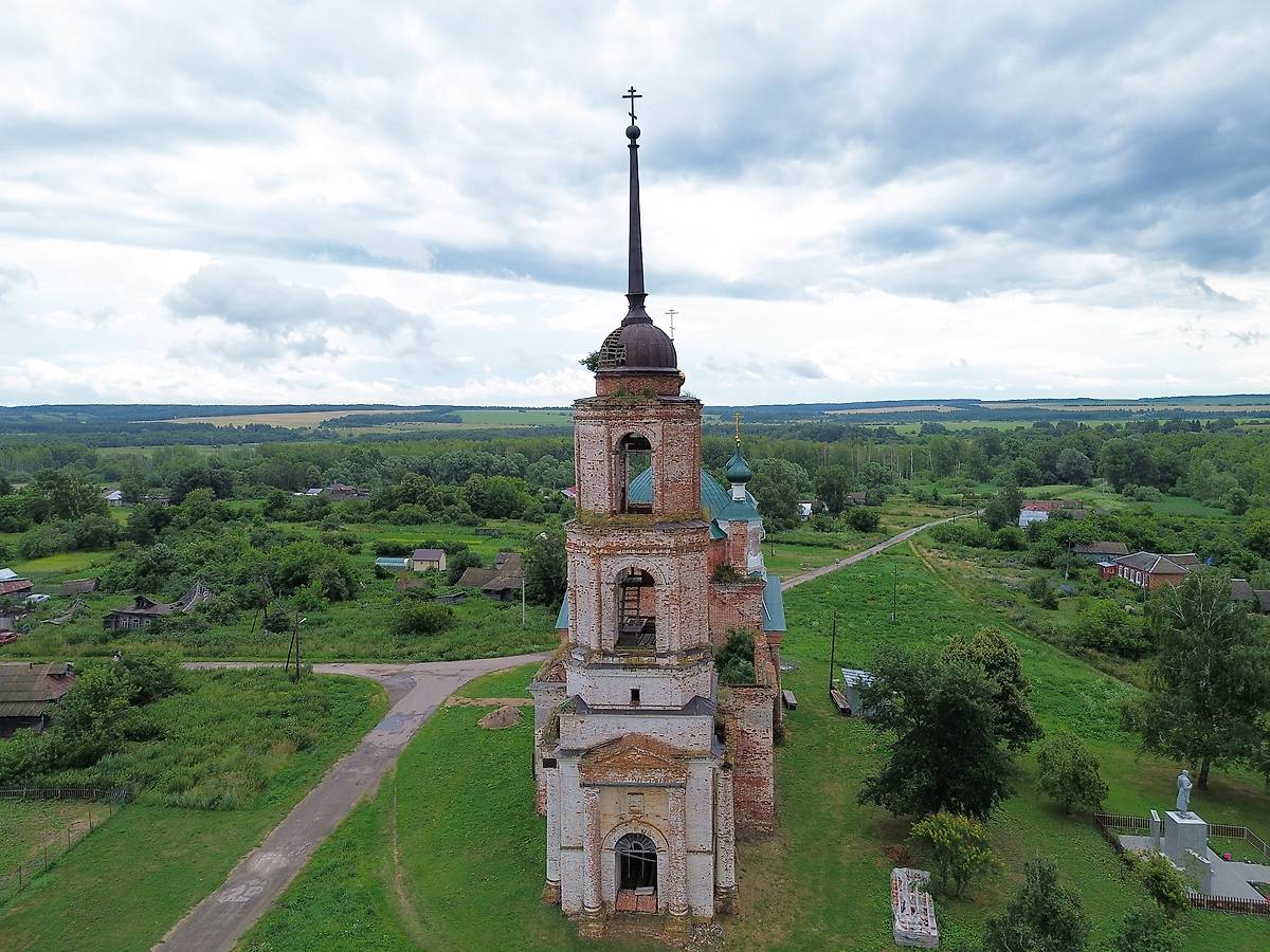 фасады. Церковь Троицы Живоначальной, Троицкое (Княгининский район, Нижегородская область)