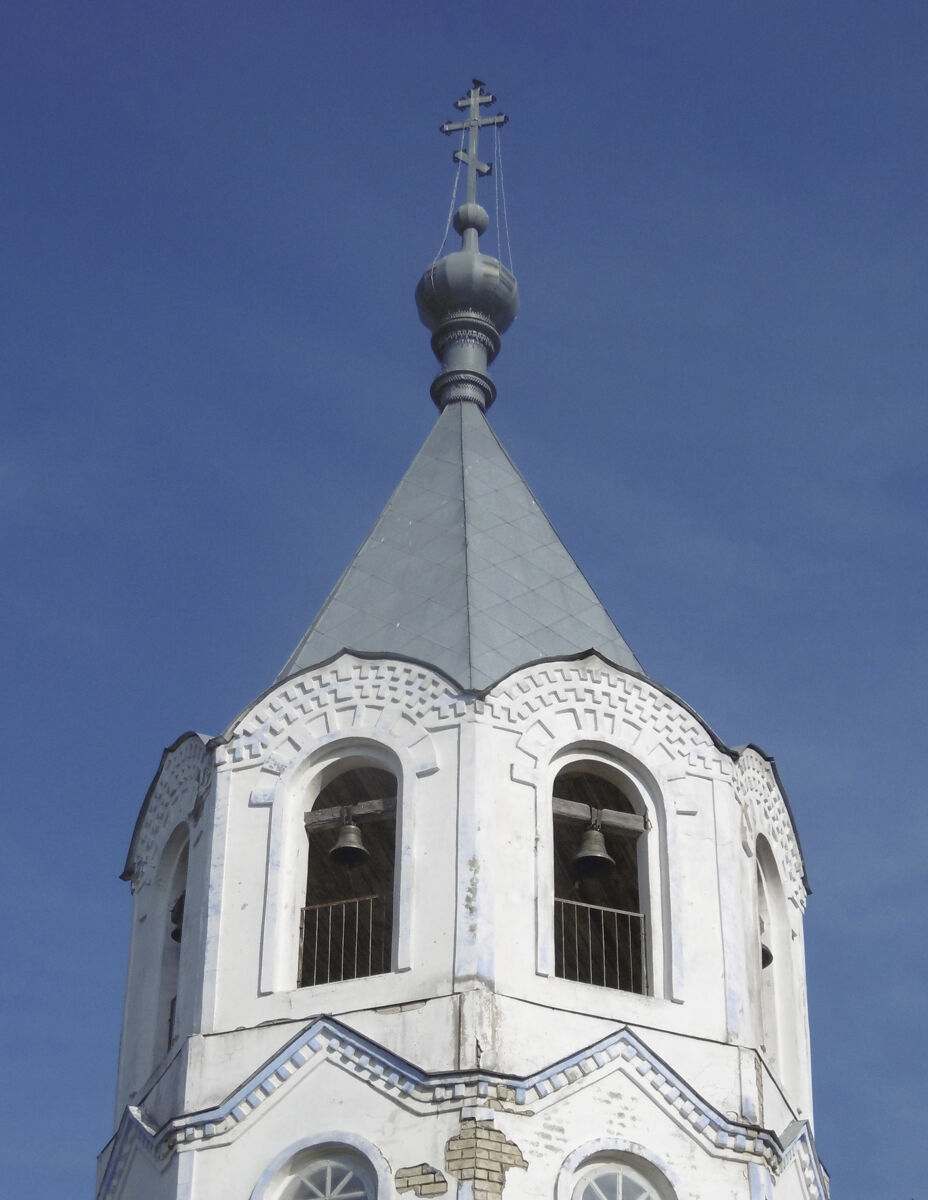Церковь Успения Пресвятой Богородицы, Княгинино (Княгининский район, Нижегородская область). архитектурные детали, Ярус звона с завершением колокольни церкви