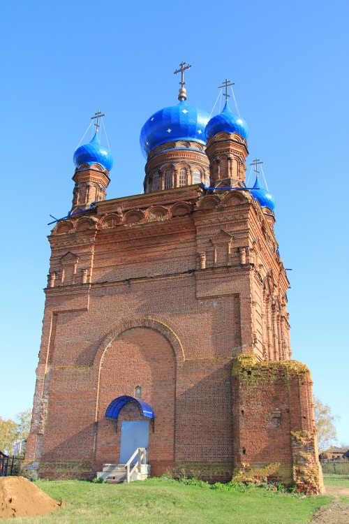 Церковь Владимирской иконы Божией Матери, Никольское (Лысковский район, Нижегородская область). фасады