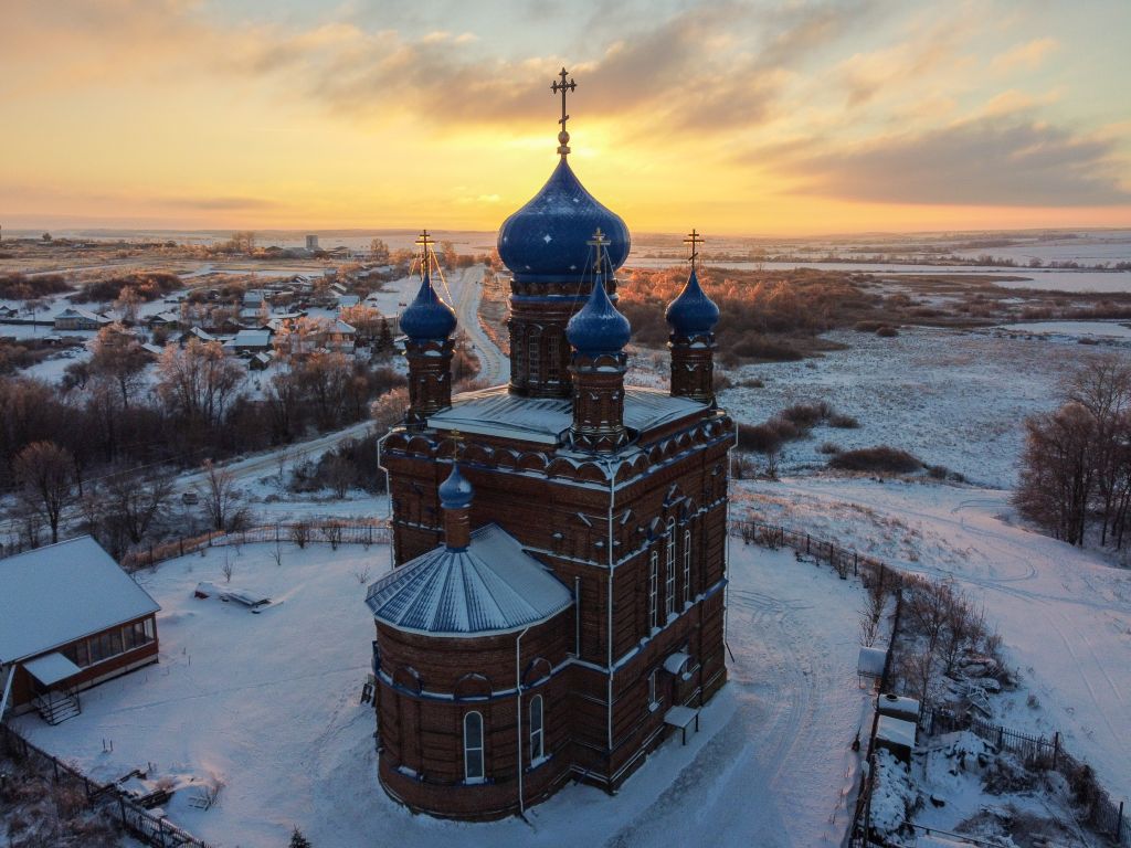 Церковь Владимирской иконы Божией Матери, Никольское (Лысковский район, Нижегородская область). фасады