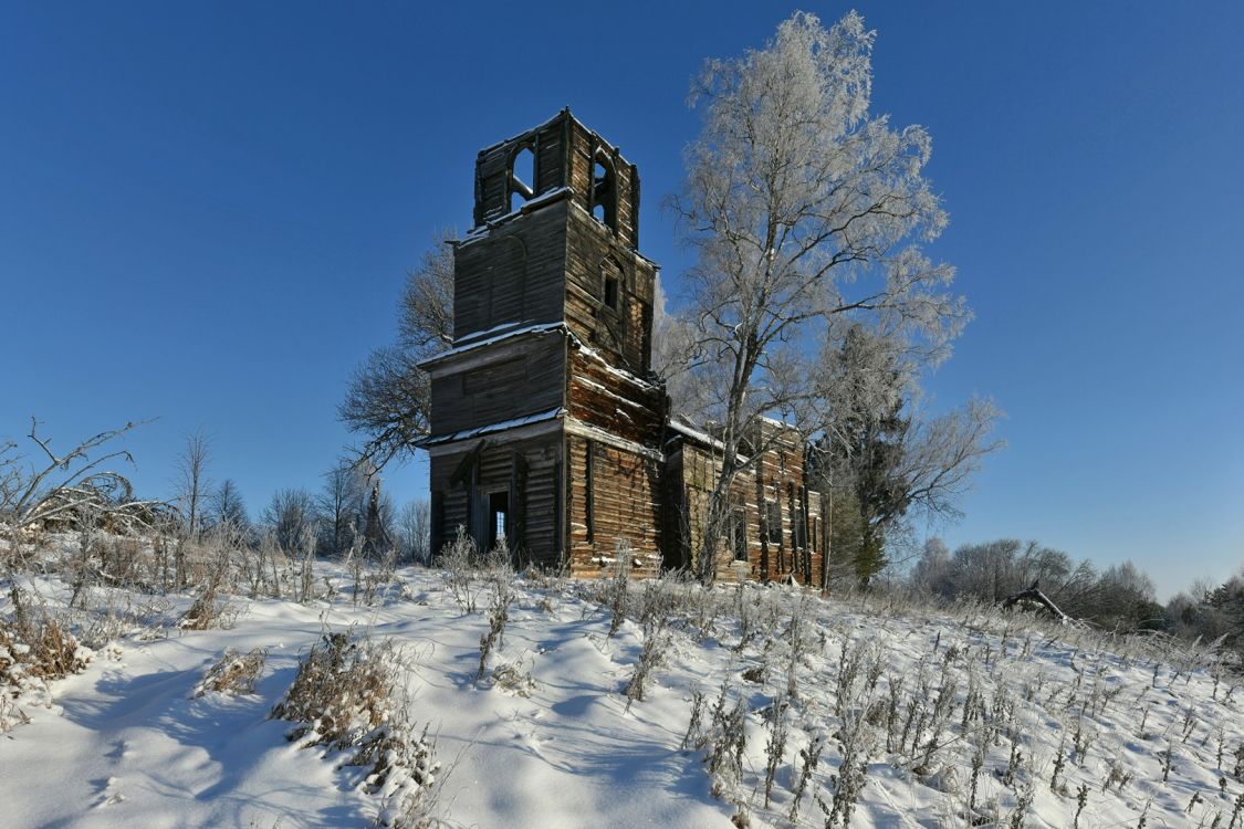 Большие Сетки. Церковь Николая Чудотворца. фасады, Вид с юго-запада