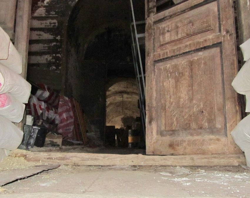 Церковь Преображения Господня, Замытье (Рамешковский район, Тверская область). интерьер и убранство, вид от главного входа