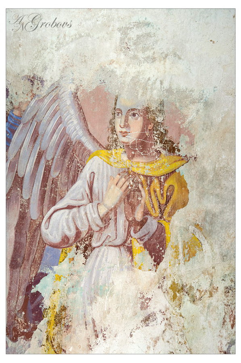 Церковь Николая Чудотворца, Семёно-Сарское (Комсомольский район, Ивановская область). интерьер и убранство, фрагмент росписи храма