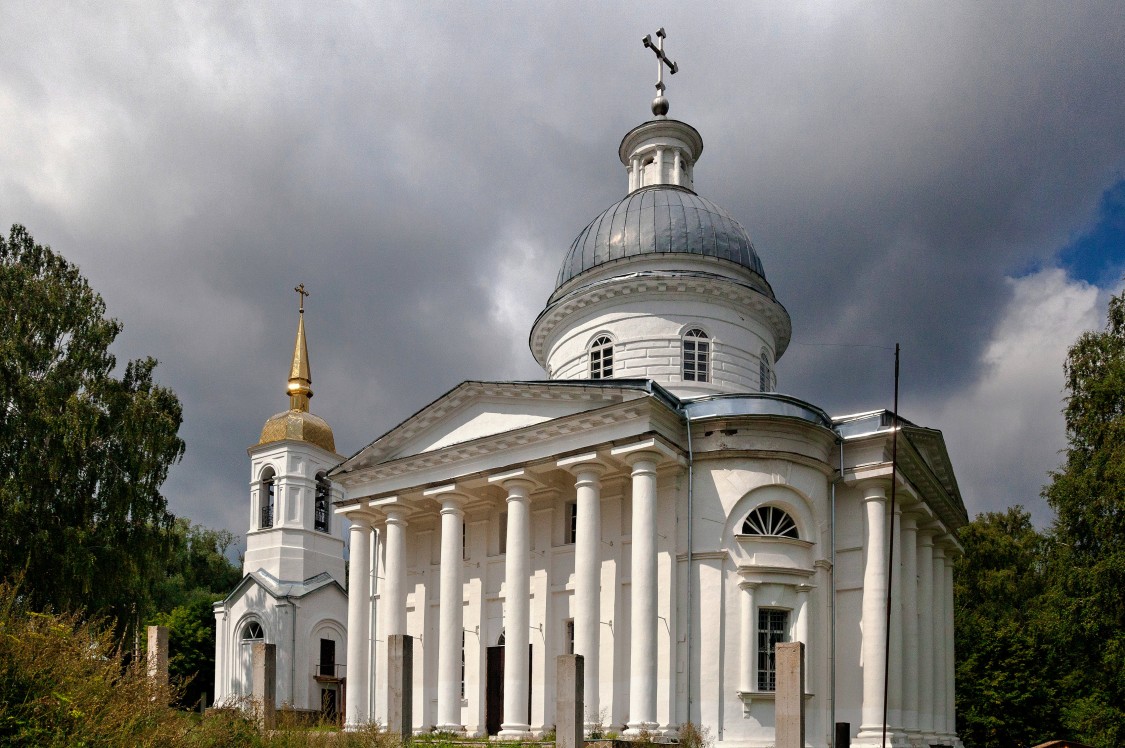 Телебукино. Церковь Спаса Преображения. фасады