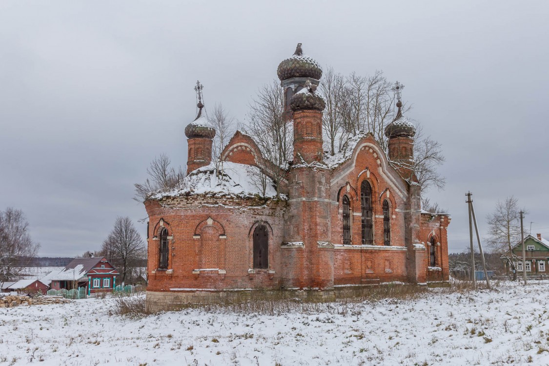 Никольское. Церковь Николая Чудотворца. фасады, Вид с северо-востока