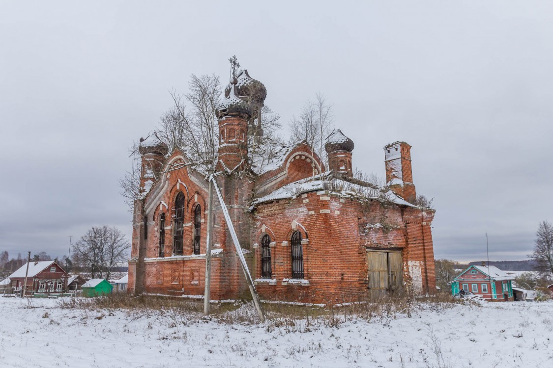 Никольское. Церковь Николая Чудотворца. фасады, Вид с северо-запада