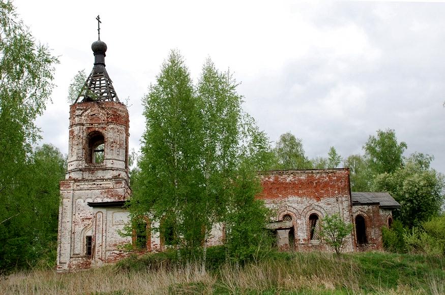 Церковь Михаила Архангела, Смолино (Ковровский район и г. Ковров, Владимирская область). фасады, южный фасад