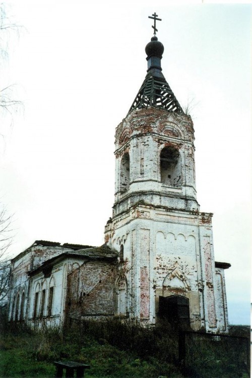 Смолино. Церковь Михаила Архангела. фасады, северо-западный фасад