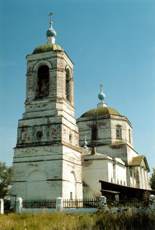 Заястребье. Церковь Троицы Живоначальной. фасады, юго-западный фасад