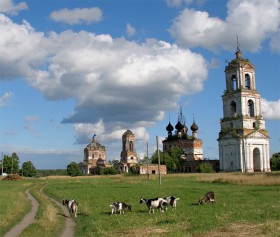 Алексино. Храмовый комплекс. Церкви Рождества Пресвятой Богородицы и Иоакима и Анны