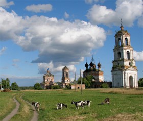 Алексино. Храмовый комплекс. Церкви Рождества Пресвятой Богородицы и Иоакима и Анны