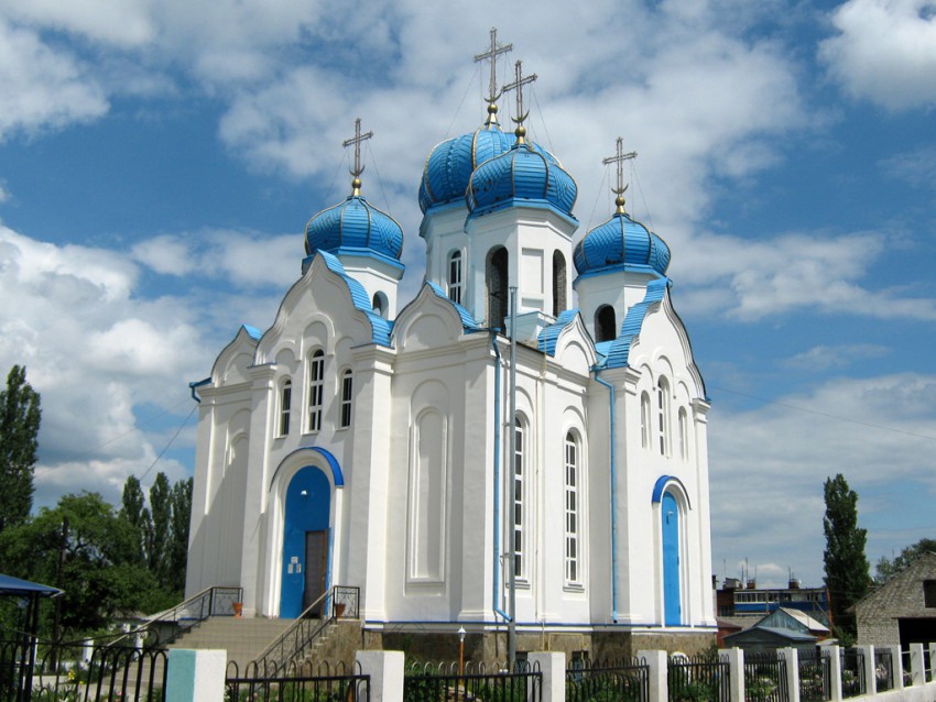 Панино. Церковь Казанской иконы Божией Матери. общий вид в ландшафте