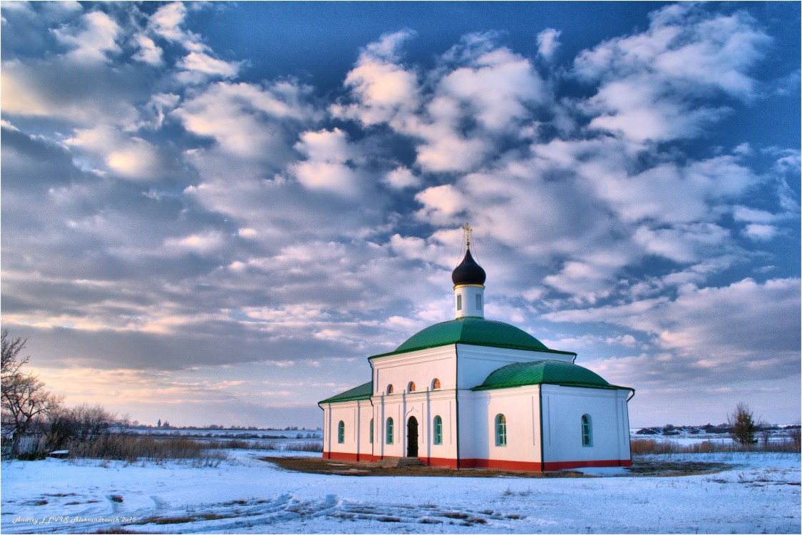 Давыдовское Малое. Церковь Покрова Пресвятой Богородицы. фасады