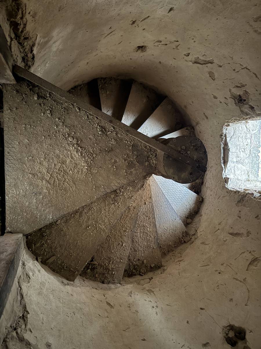 Церковь Иоанна Богослова, Богословское (Ясногорский район, Тульская область). архитектурные детали, Лестница в колокольне