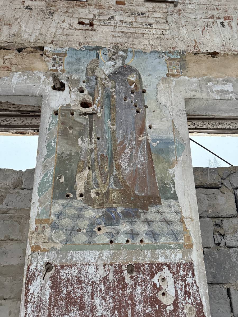 Церковь Иоанна Богослова, Богословское (Ясногорский район, Тульская область). интерьер и убранство, Фреска 