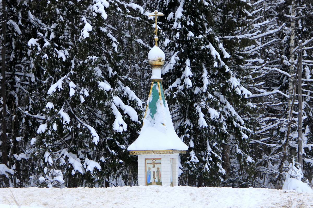 фасады. Часовня Воздвижения Креста Господня, Воздвиженье (Заволжский район, Ивановская область)