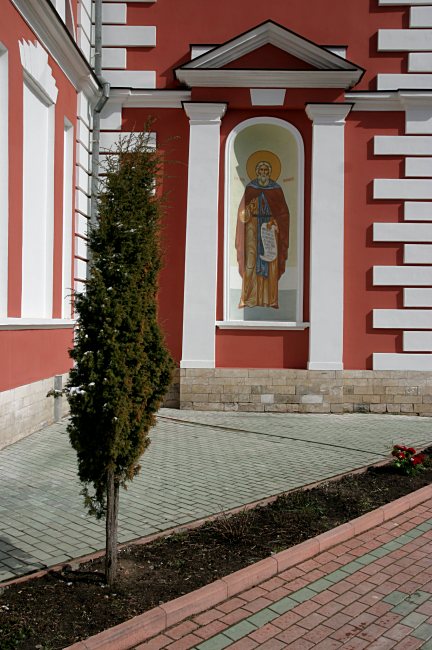 Церковь Сергия Радонежского, Алмазово (Щёлковский городской округ и г. Фрязино, Московская область). архитектурные детали, роспись на южном приделе
