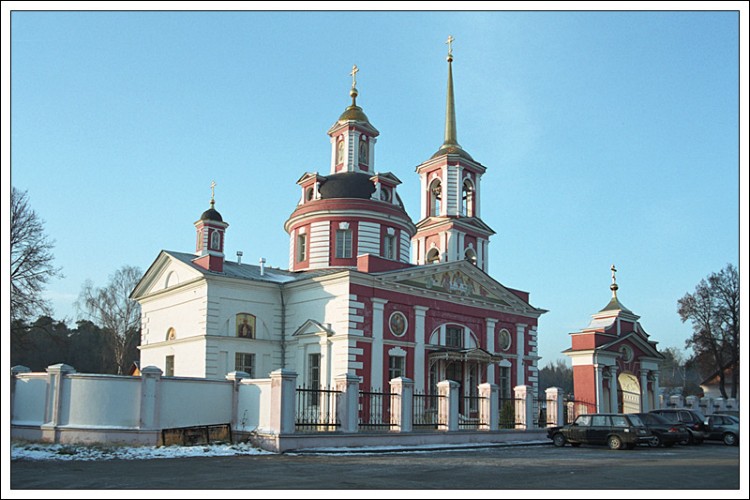 Алмазово. Церковь Сергия Радонежского. общий вид в ландшафте