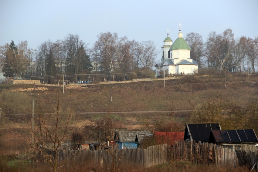 Церковь Троицы Живоначальной, Торжок (Торжокский район и г. Торжок, Тверская область). общий вид в ландшафте