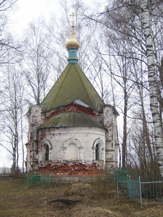 Сосновец. Церковь Алексия, митрополита Московского. общий вид в ландшафте