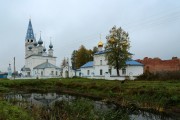 Казанский мужской монастырь, общий вид в ландшафте, Кузнецово, Шуйский район, Ивановская область