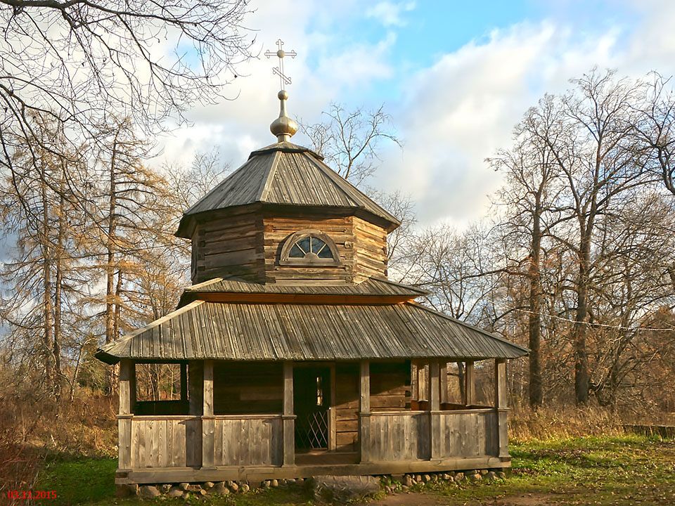 Музей деревянного зодчества. Часовня Успения Пресвятой Богородицы из д. Финдиряево Вышневолоцкого района, Василёво (Торжокский район и г. Торжок, Тверская область). фасады