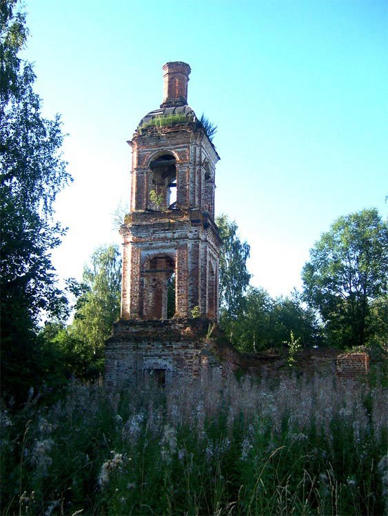 Церковь Николая Чудотворца, Совки (Ёз, Никола-Эз, Эзу) (Кинешемский район, Ивановская область). фасады, Колокольня