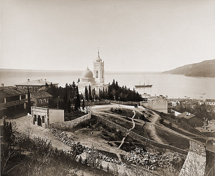 Церковь Иоанна Златоуста на Поликуровском холме, Ялта (Ялта, город, Республика Крым). архивная фотография, Фото 1883 г.