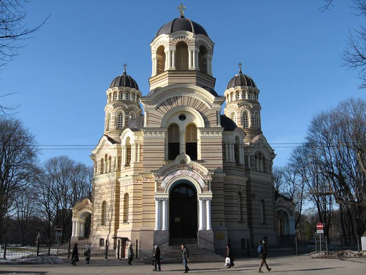 Кафедральный собор Рождества Христова, Рига (Рига, город, Латвия). фасады, Главный вход (ориентирован на восток)