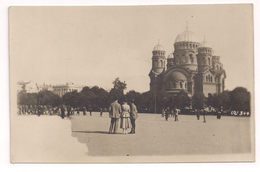 Рига. Кафедральный собор Рождества Христова. архивная фотография, Частная коллекция. Фото 1910-х годов